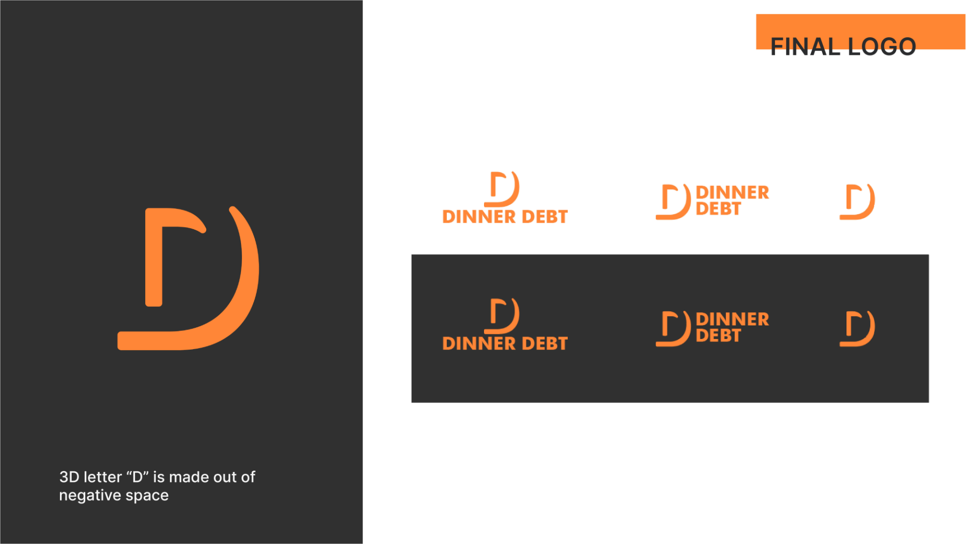 Dinner Debt Branding - Final Logo Design