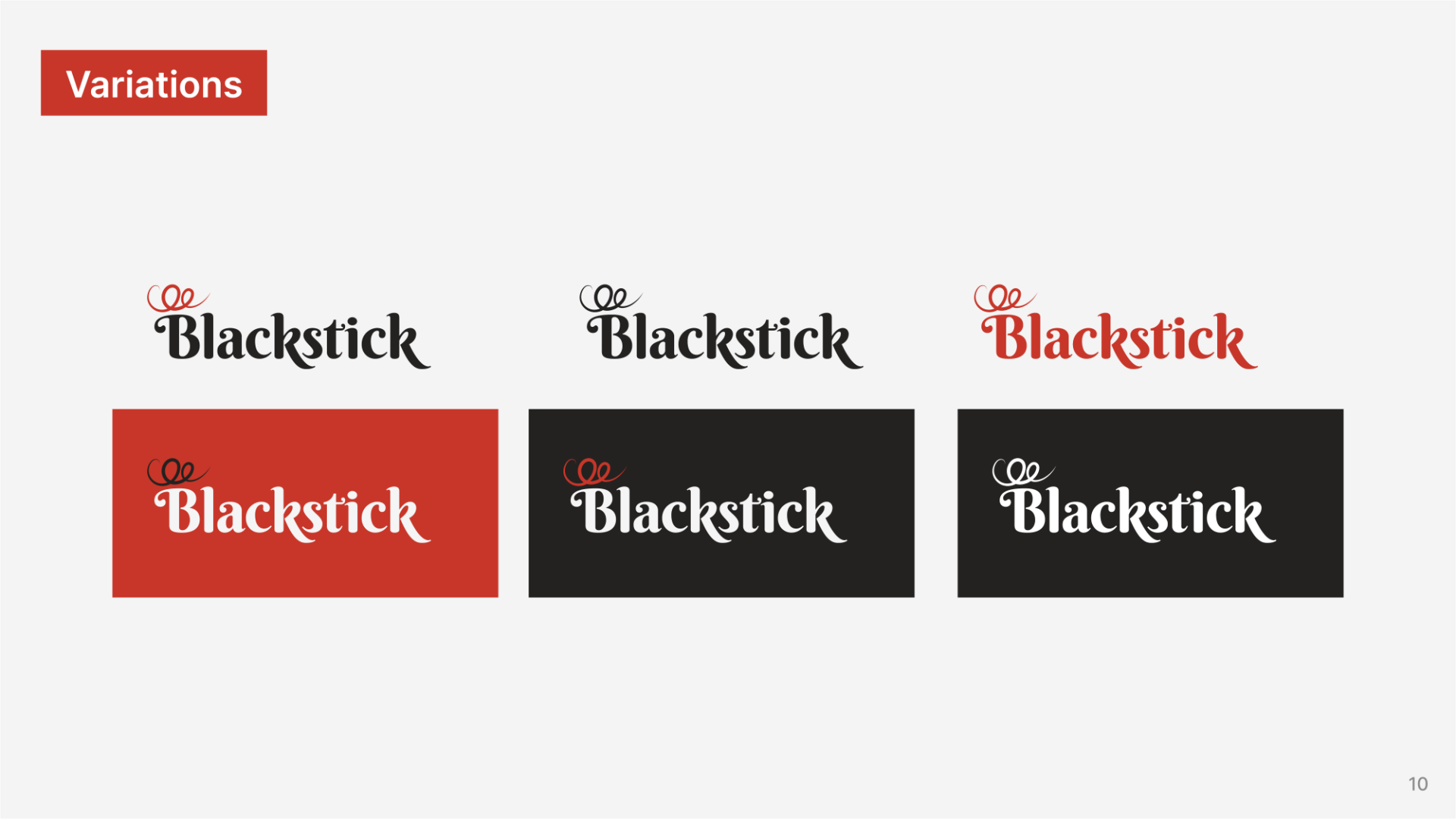 Blackstick Branding - Logo Variations