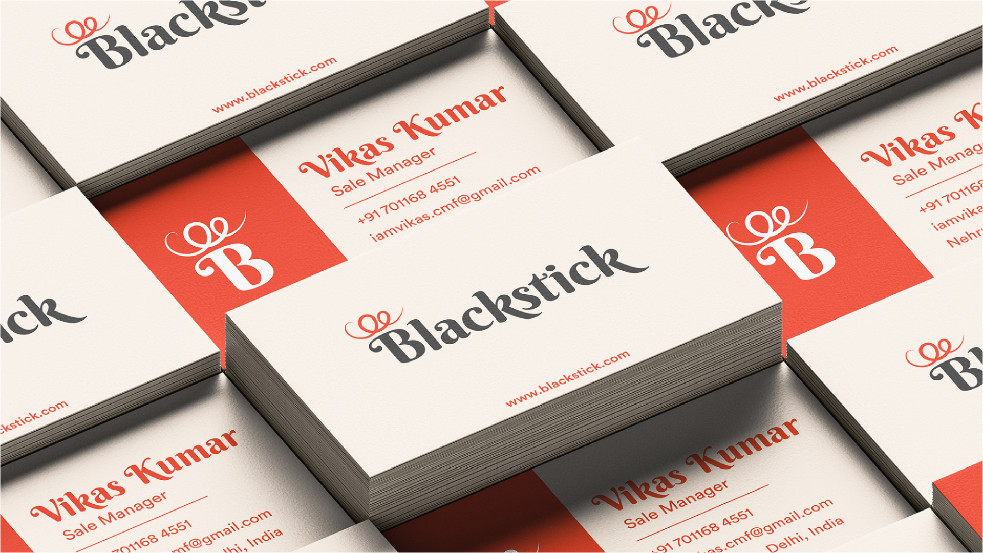 Blackstick Branding - Visiting Card Design