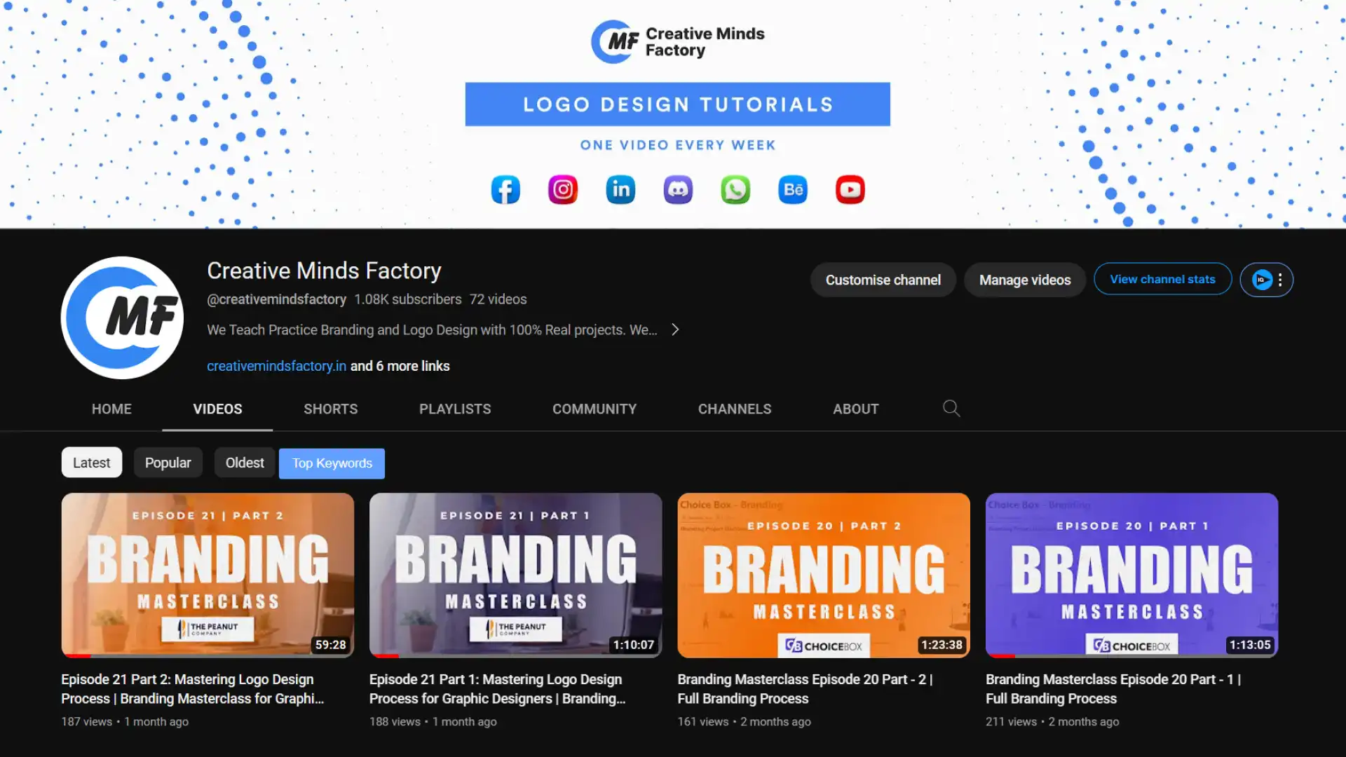 Creative Minds Factory YouTube Channel