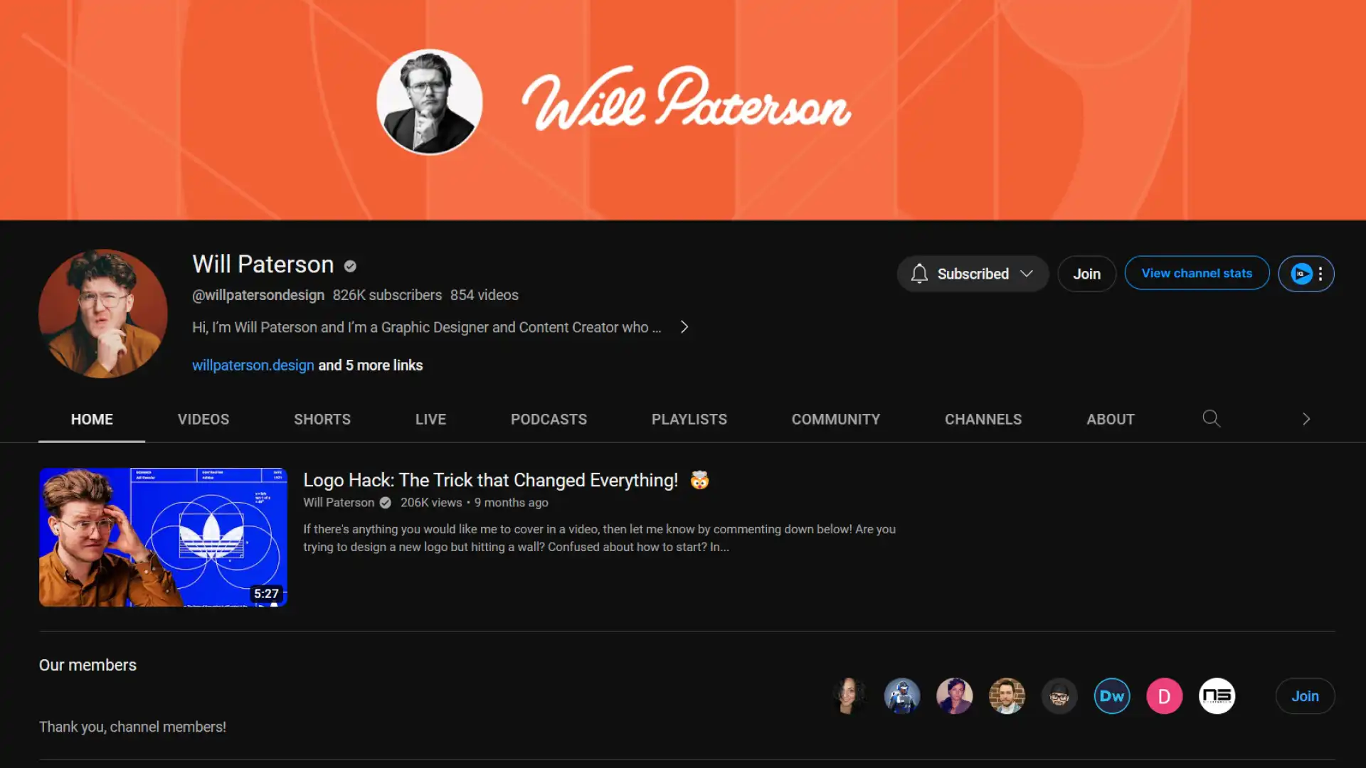 Will Paterson YouTube Channel