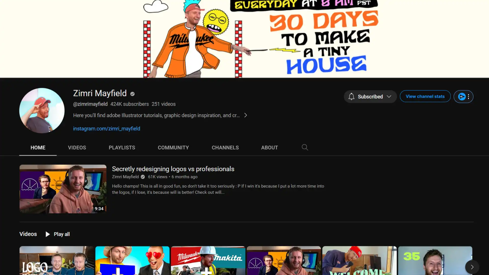 Zimri Mayfield YouTube Channel